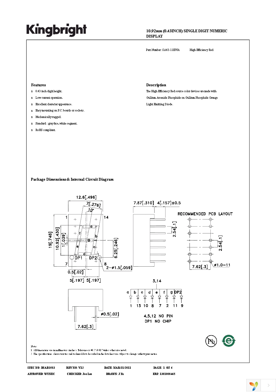 SA43-11EWA Page 1