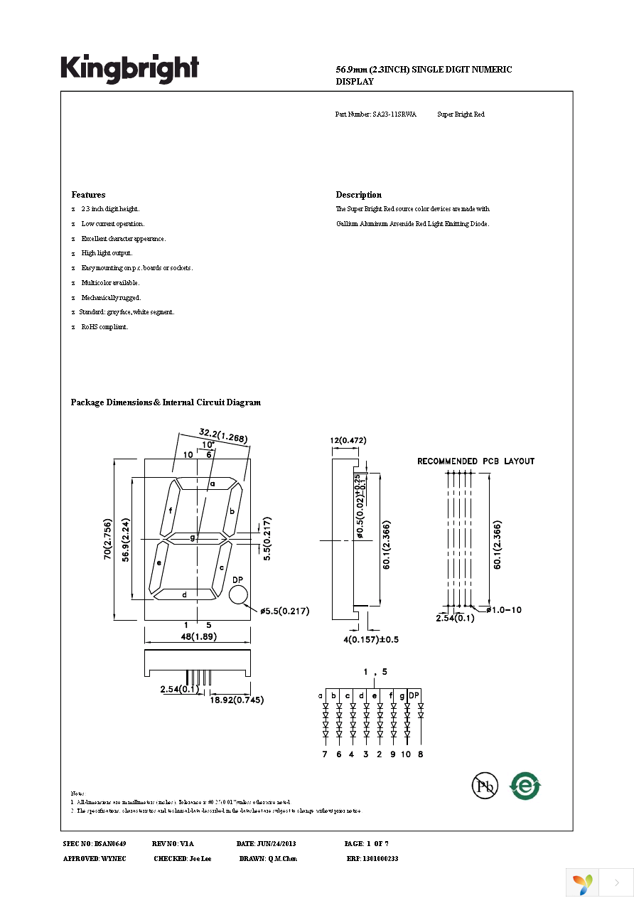 SA23-11SRWA Page 1