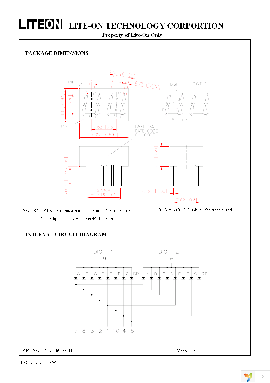 LTD-2601G-11 Page 2