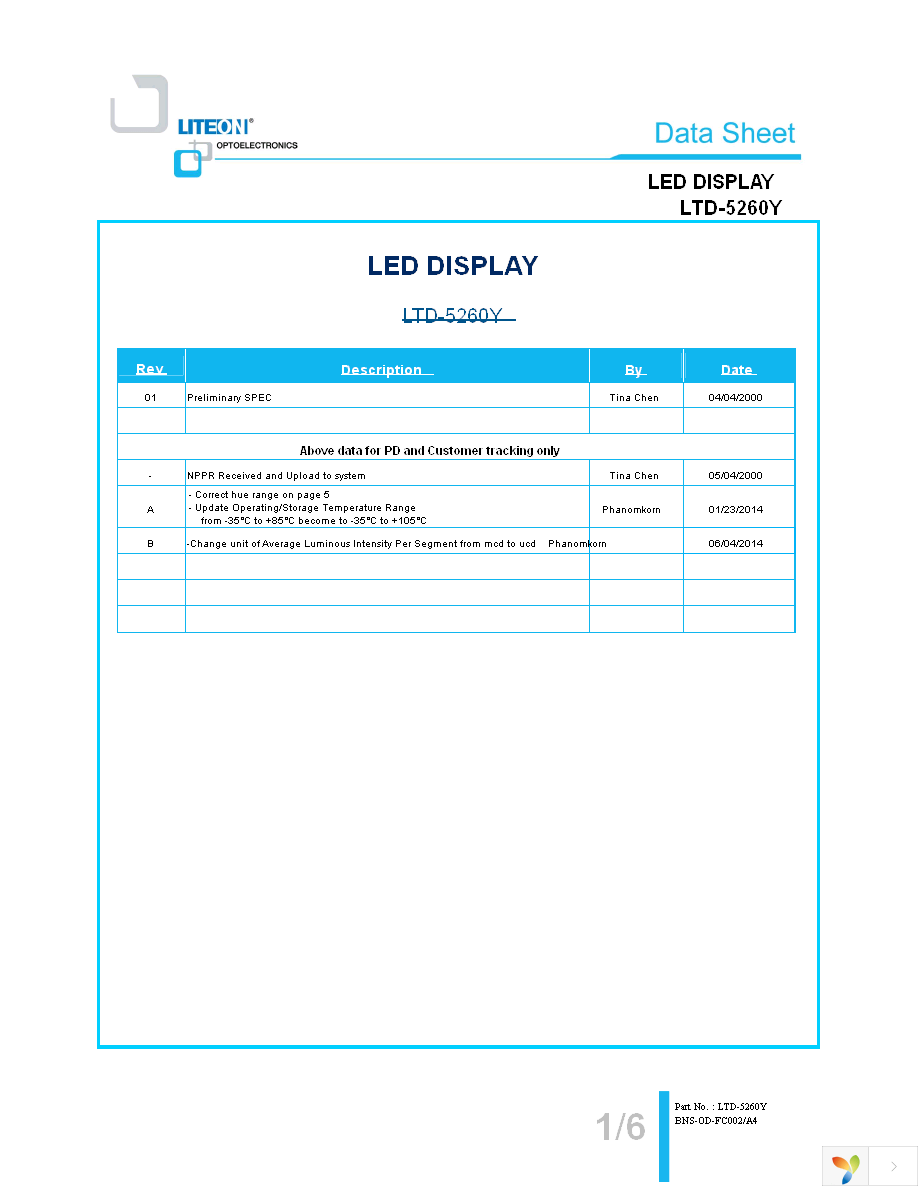 LTD-5260Y Page 1