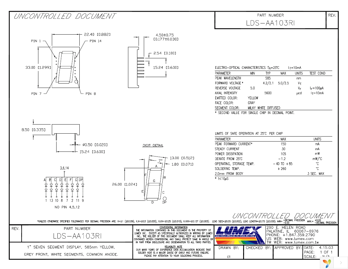 LDS-AA103RI Page 1