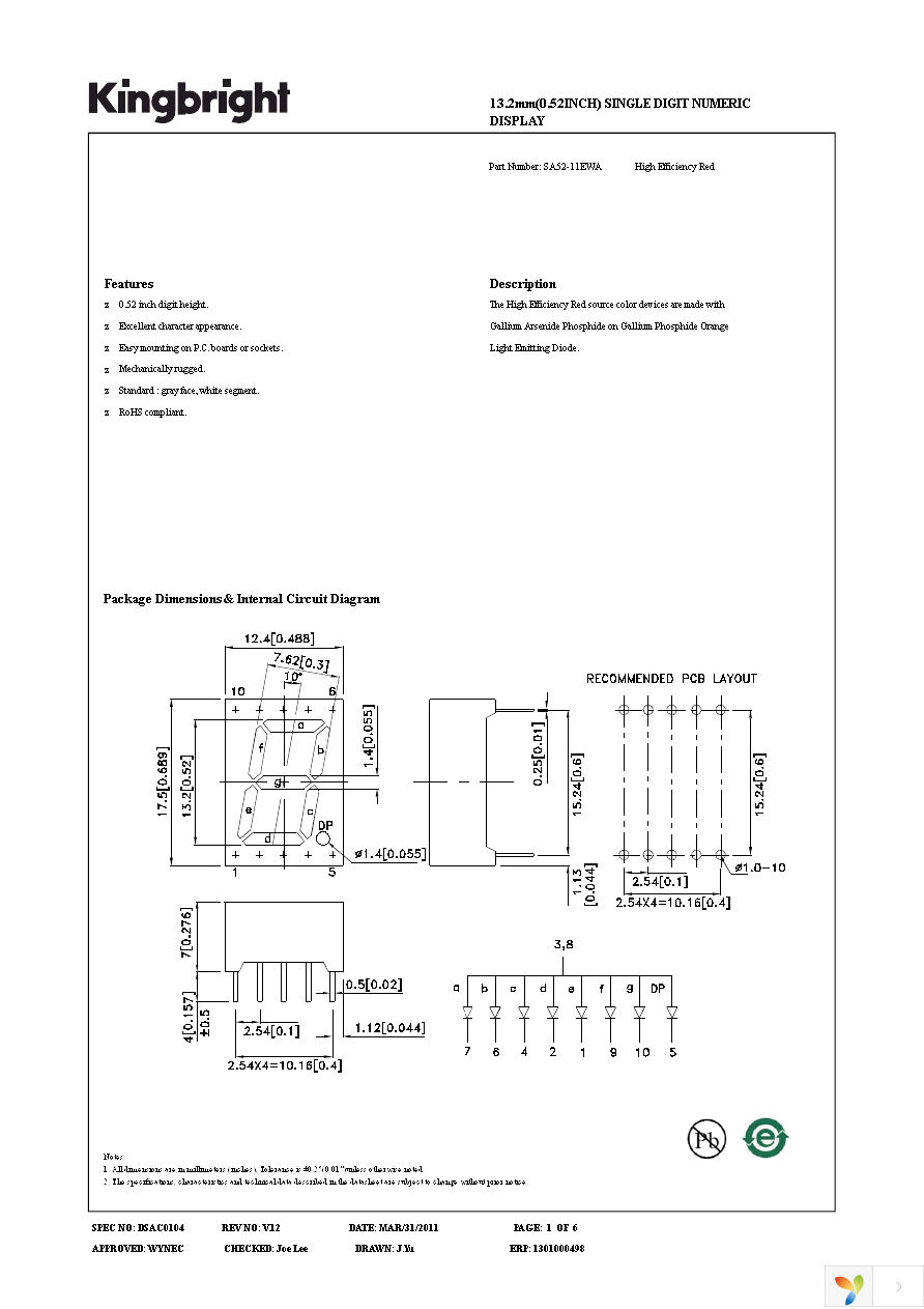 SA52-11EWA Page 1