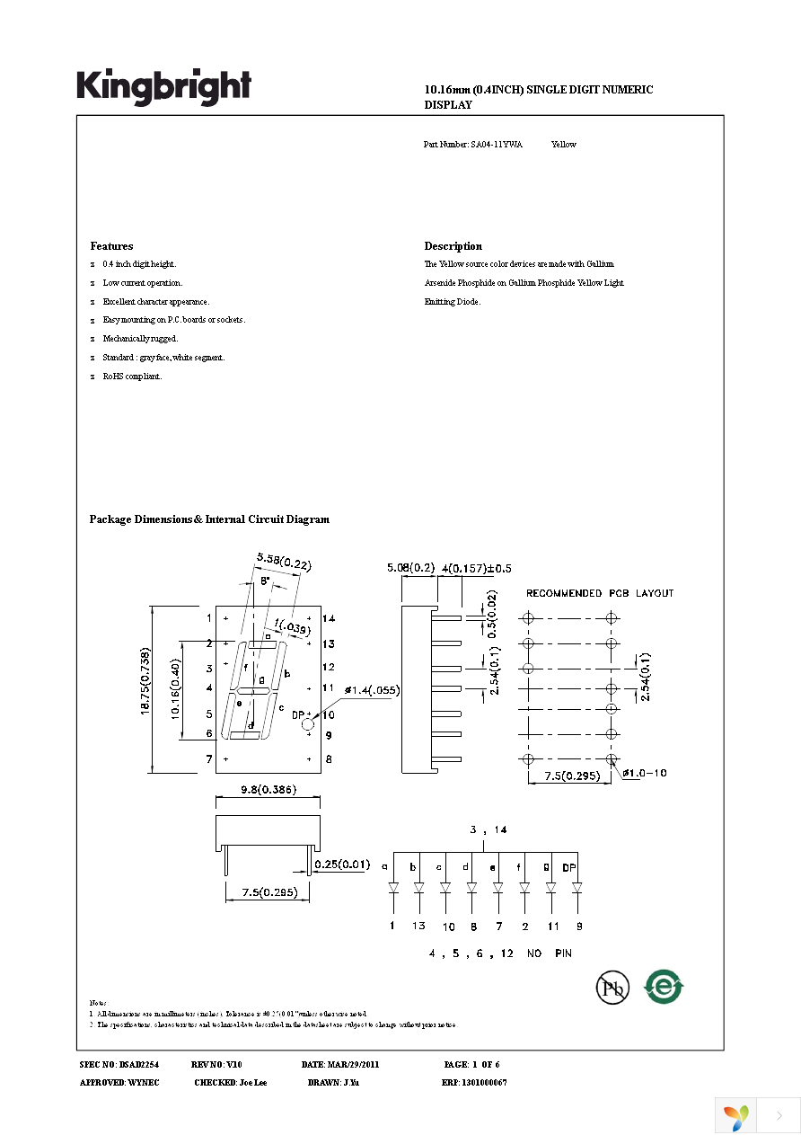 SA04-11YWA Page 1