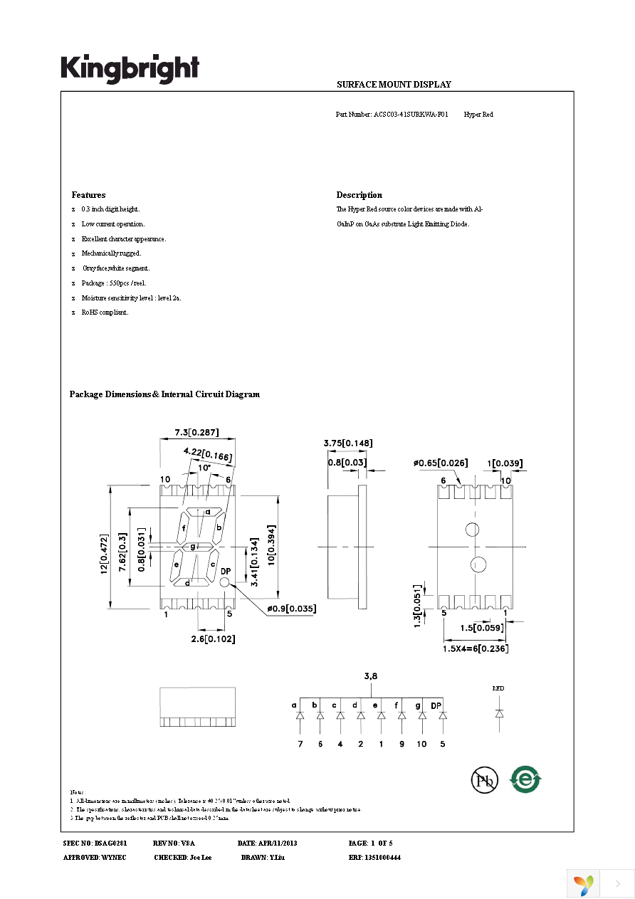 ACSC03-41SURKWA-F01 Page 1