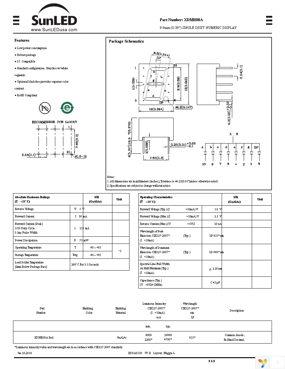 XDMR08A Page 1