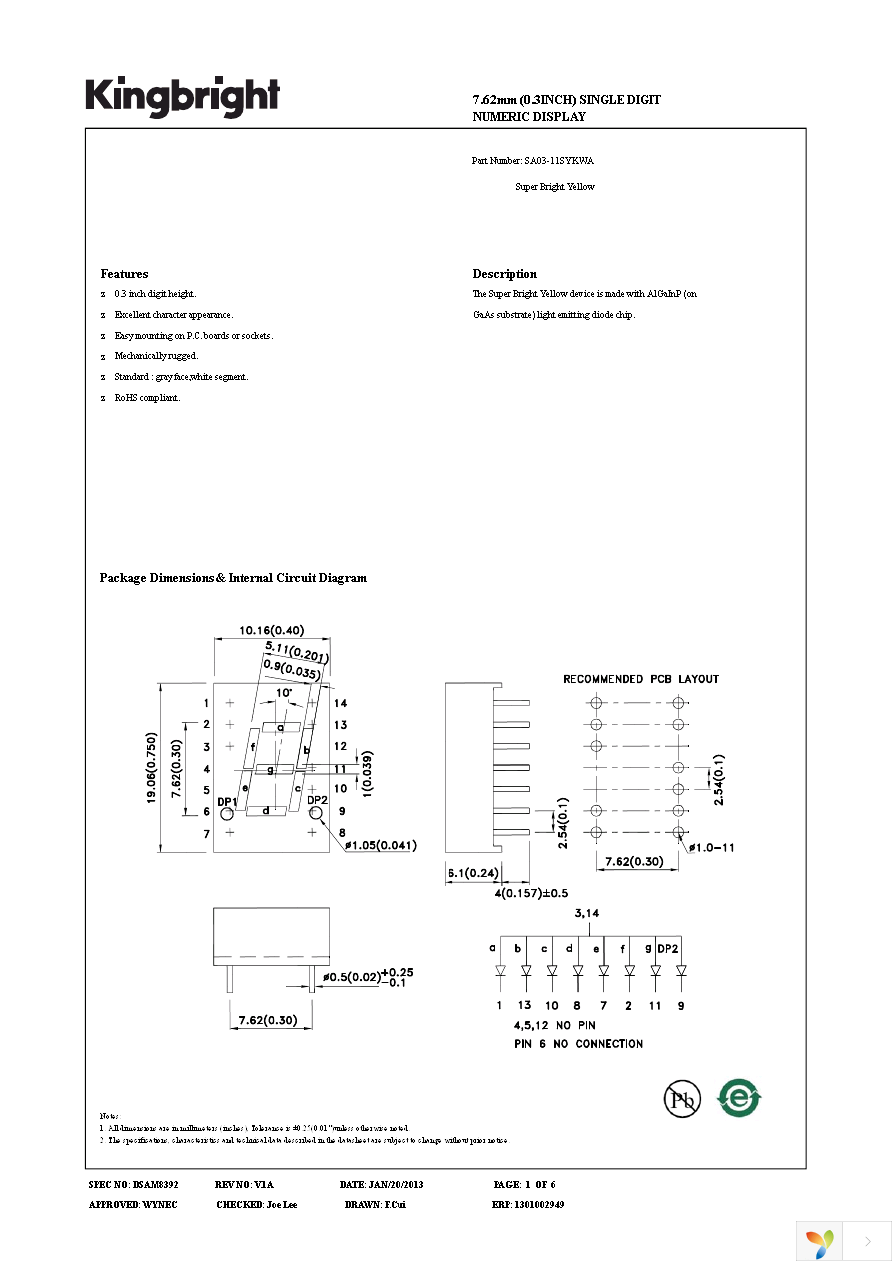 SA03-11SYKWA Page 1