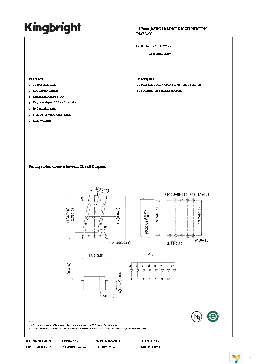 SA05-11SYKWA Page 1