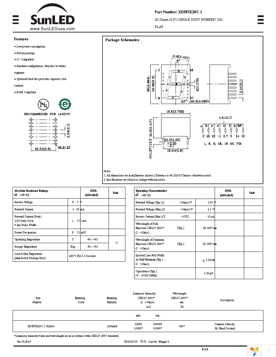 XDMYK20C-1 Page 1