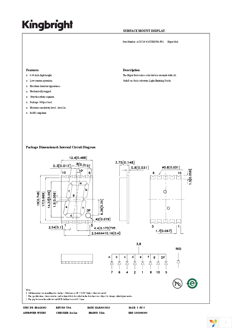 ACSC56-41SURKWA-F01 Page 1