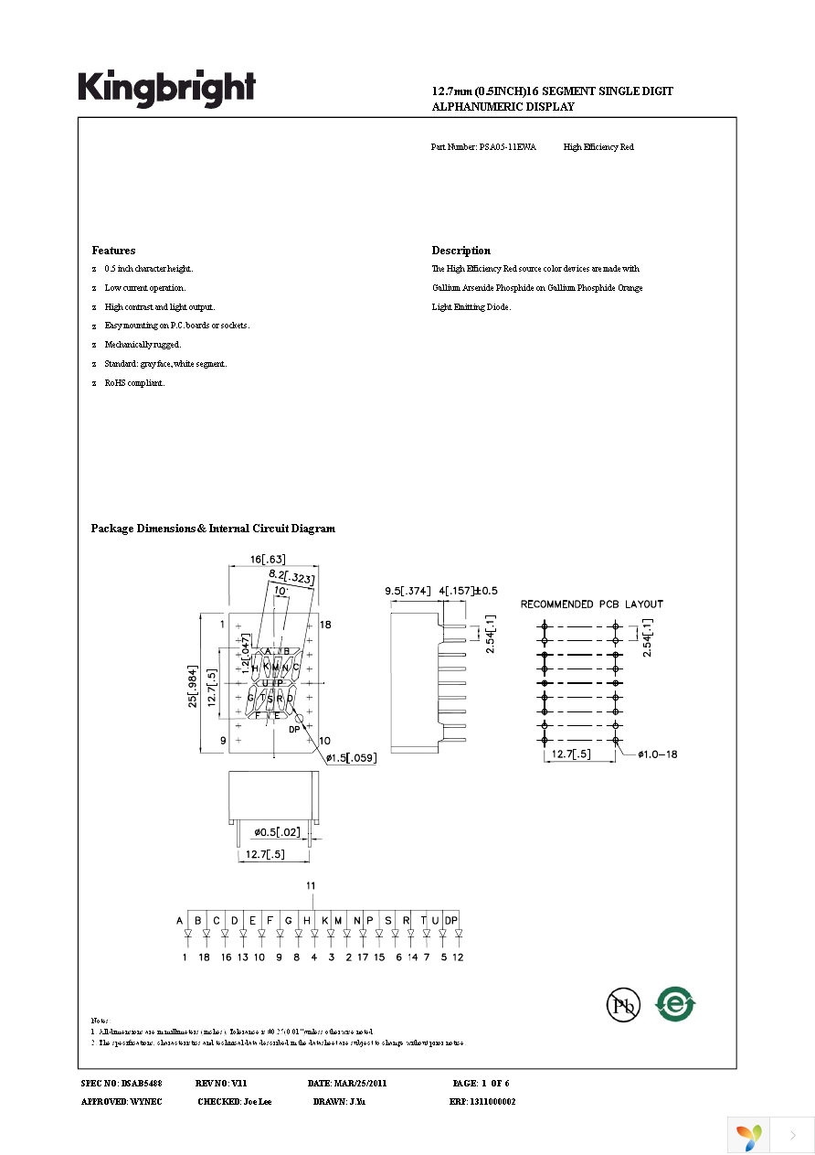 PSA05-11EWA Page 1