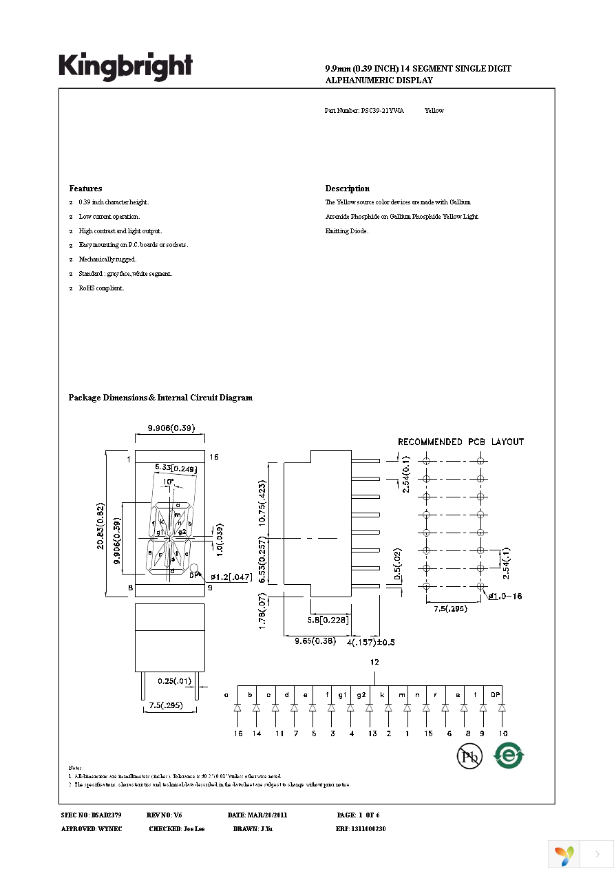 PSC39-21YWA Page 1