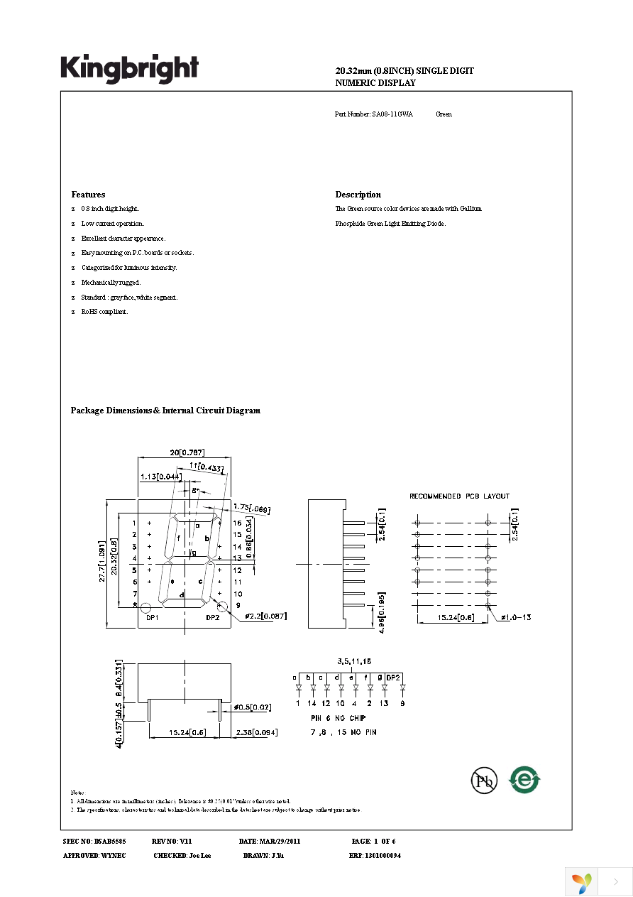 SA08-11GWA Page 1