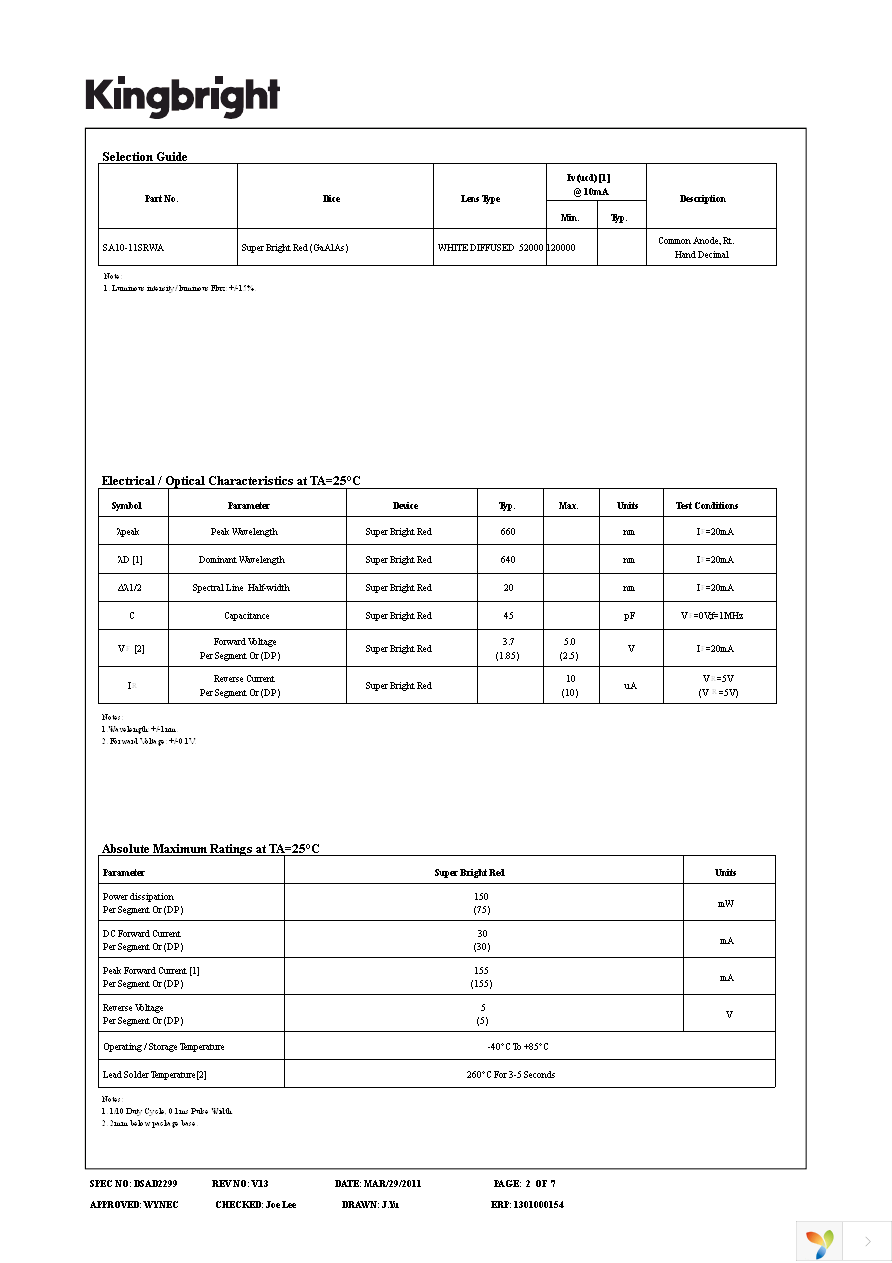 SA10-11SRWA Page 2