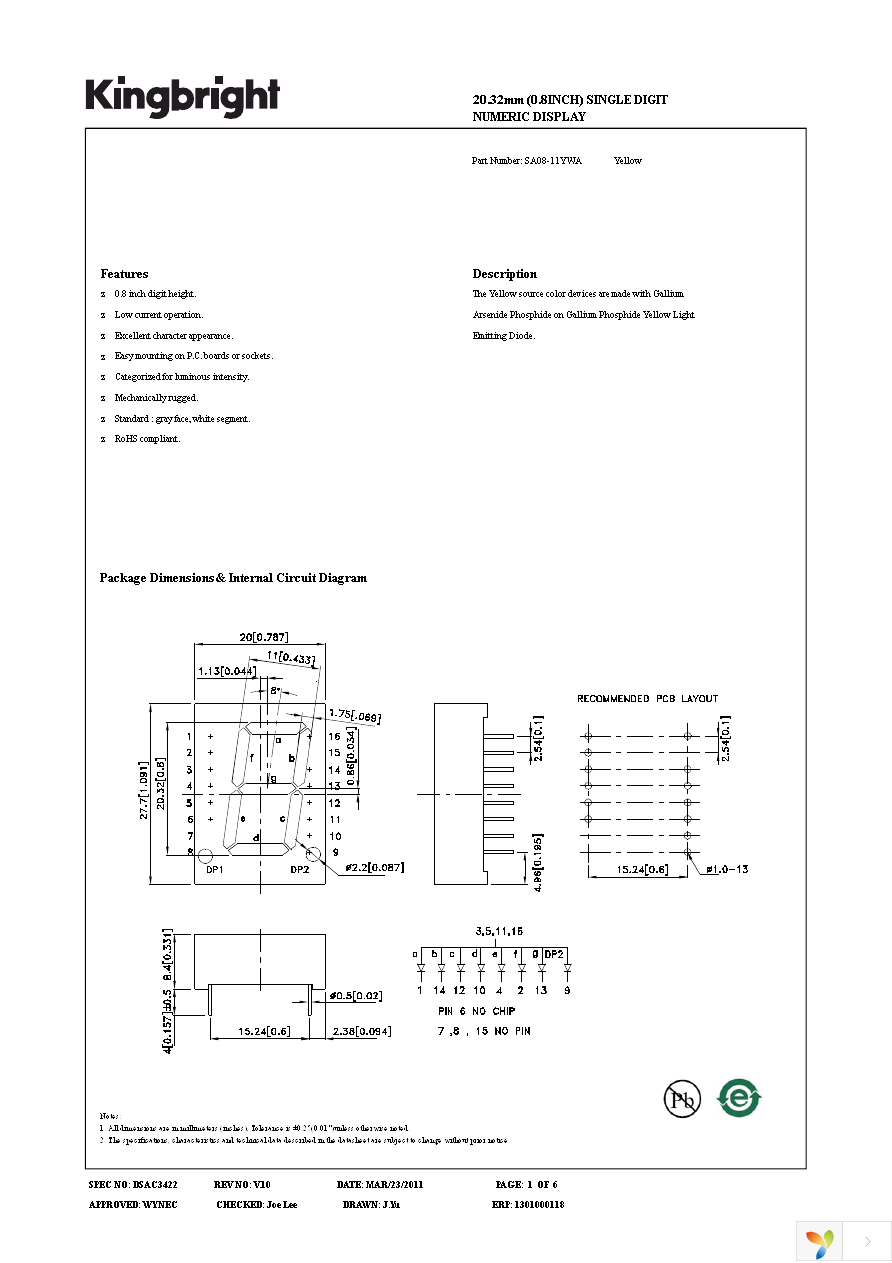 SA08-11YWA Page 1