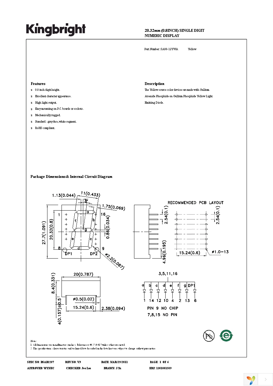 SA08-12YWA Page 1