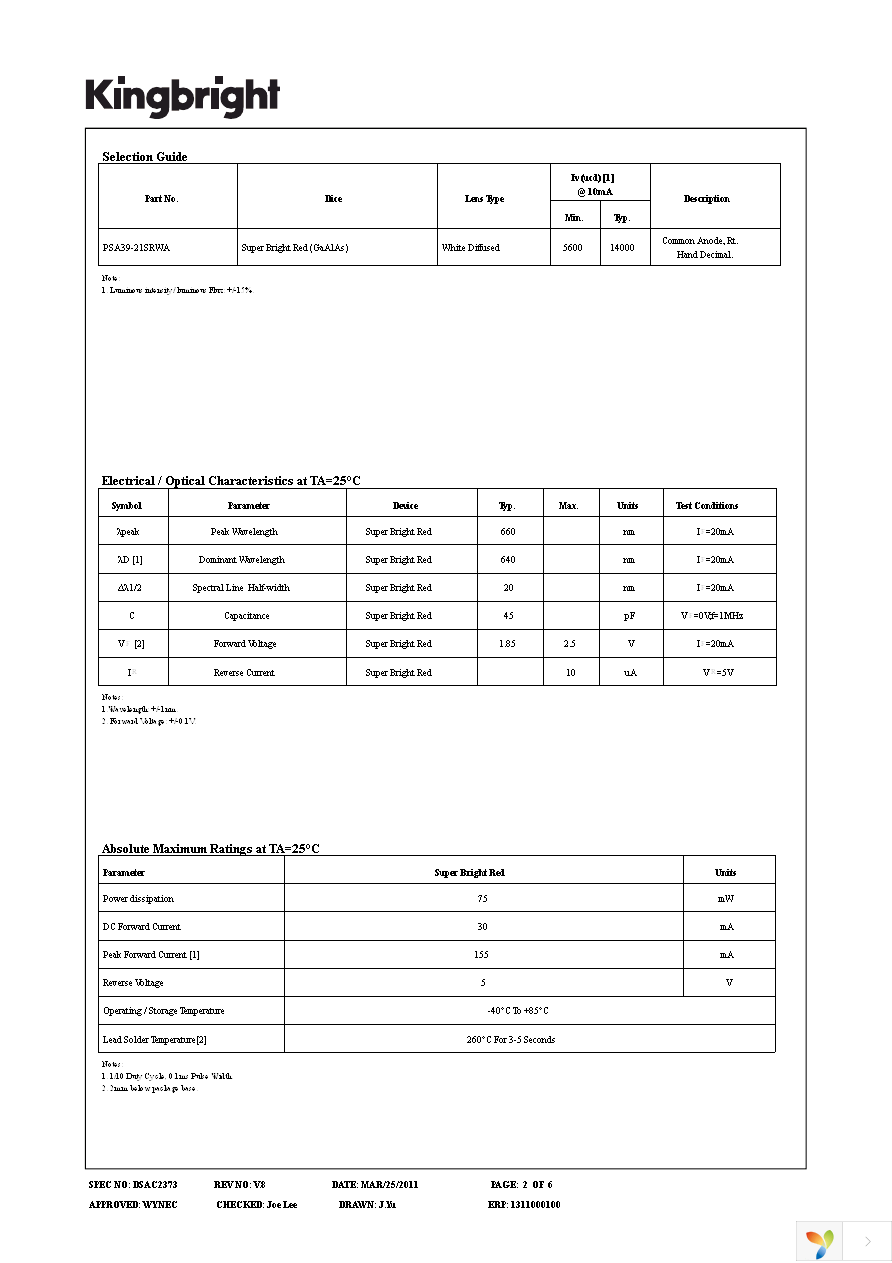 PSA39-21SRWA Page 2