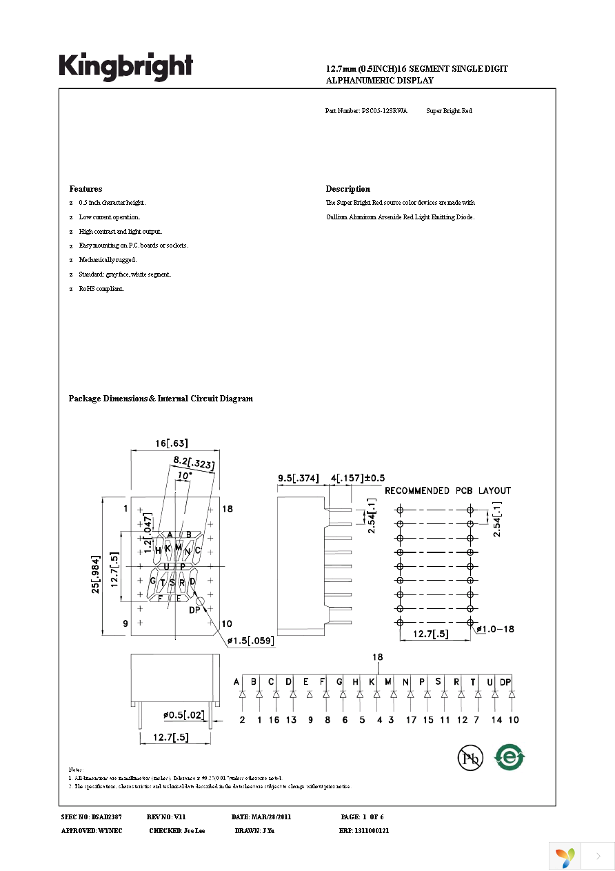 PSC05-12SRWA Page 1