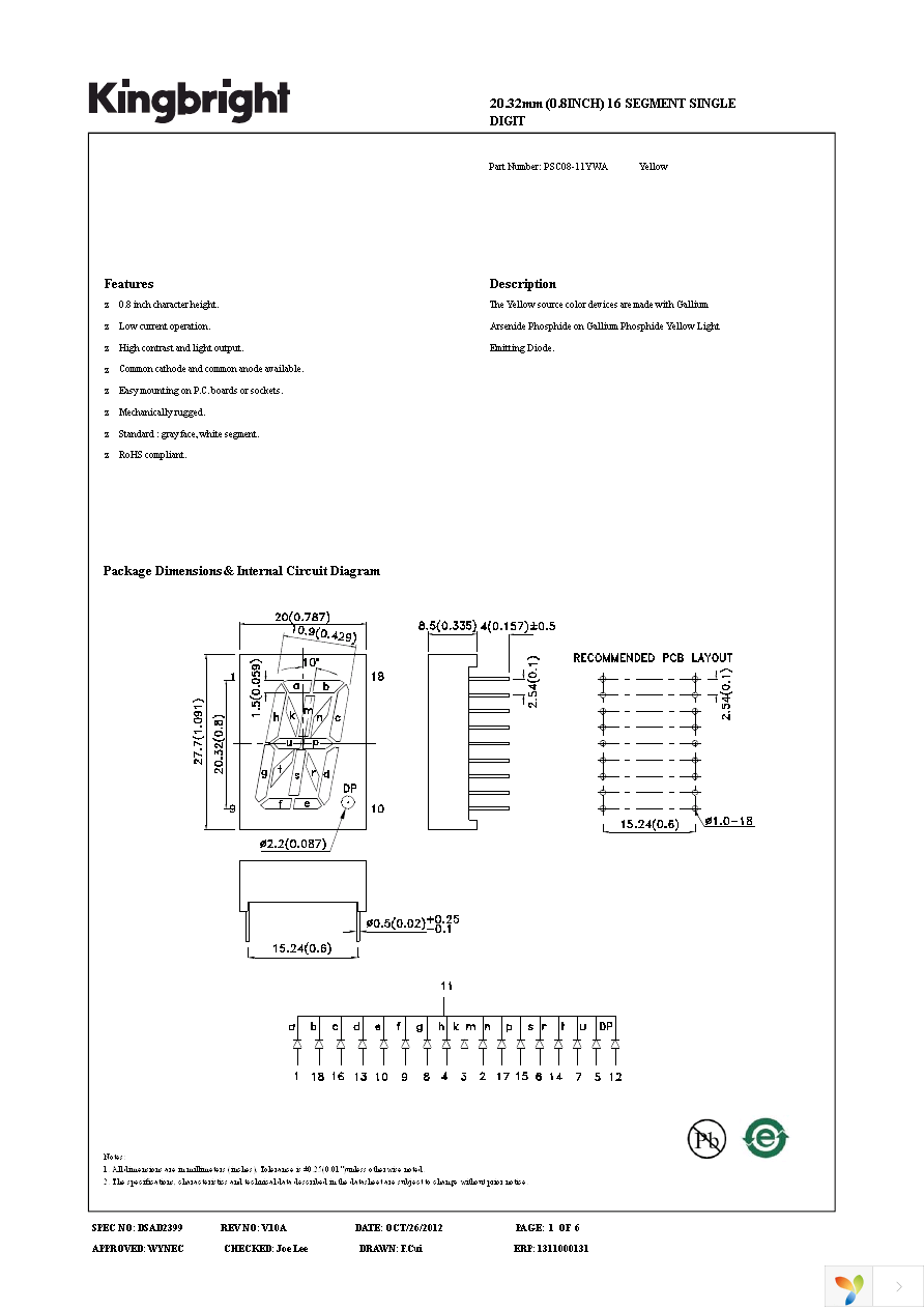 PSC08-11YWA Page 1