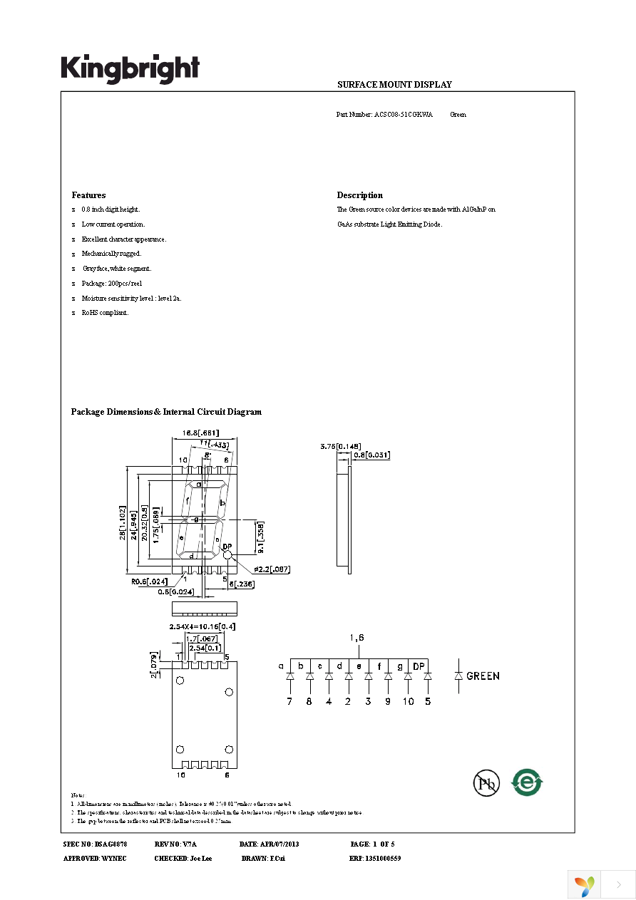 ACSC08-51CGKWA Page 1