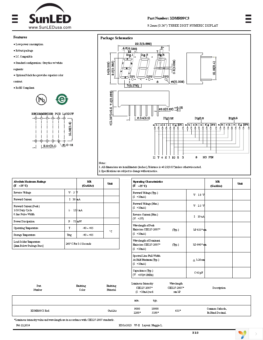 XDMR09C3 Page 1