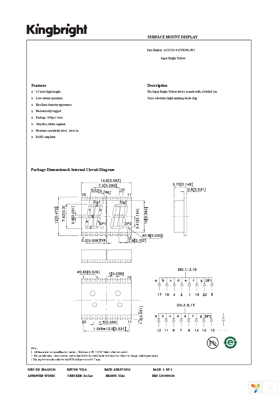 ACDC03-41SYKWA-F01 Page 1