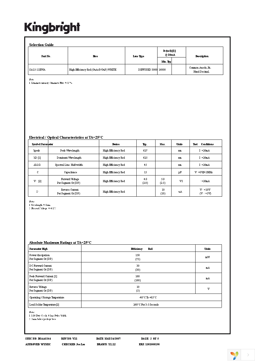 SA15-11EWA Page 2