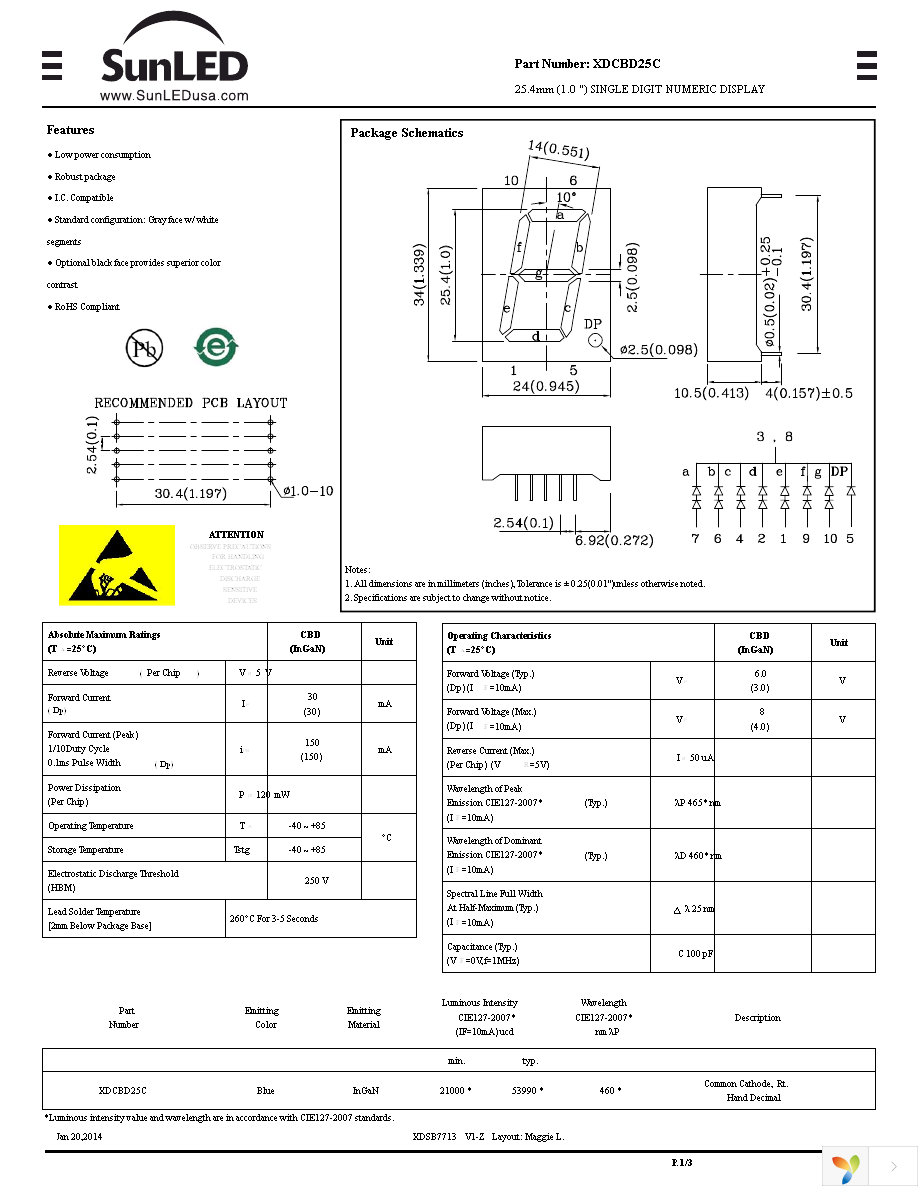 XDCBD25C Page 1