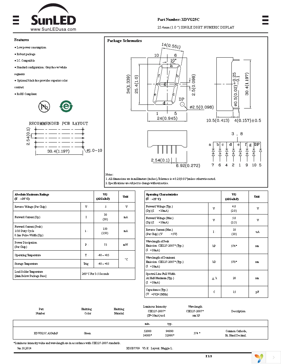 XDVG25C Page 1