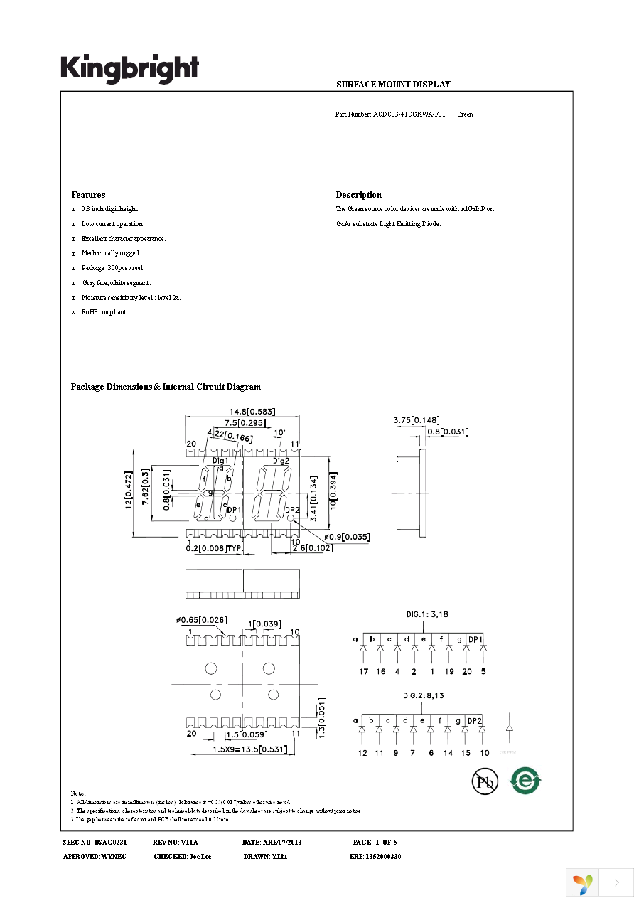 ACDC03-41CGKWA-F01 Page 1