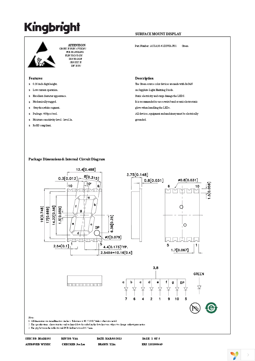 ACSA56-41ZGWA-F01 Page 1