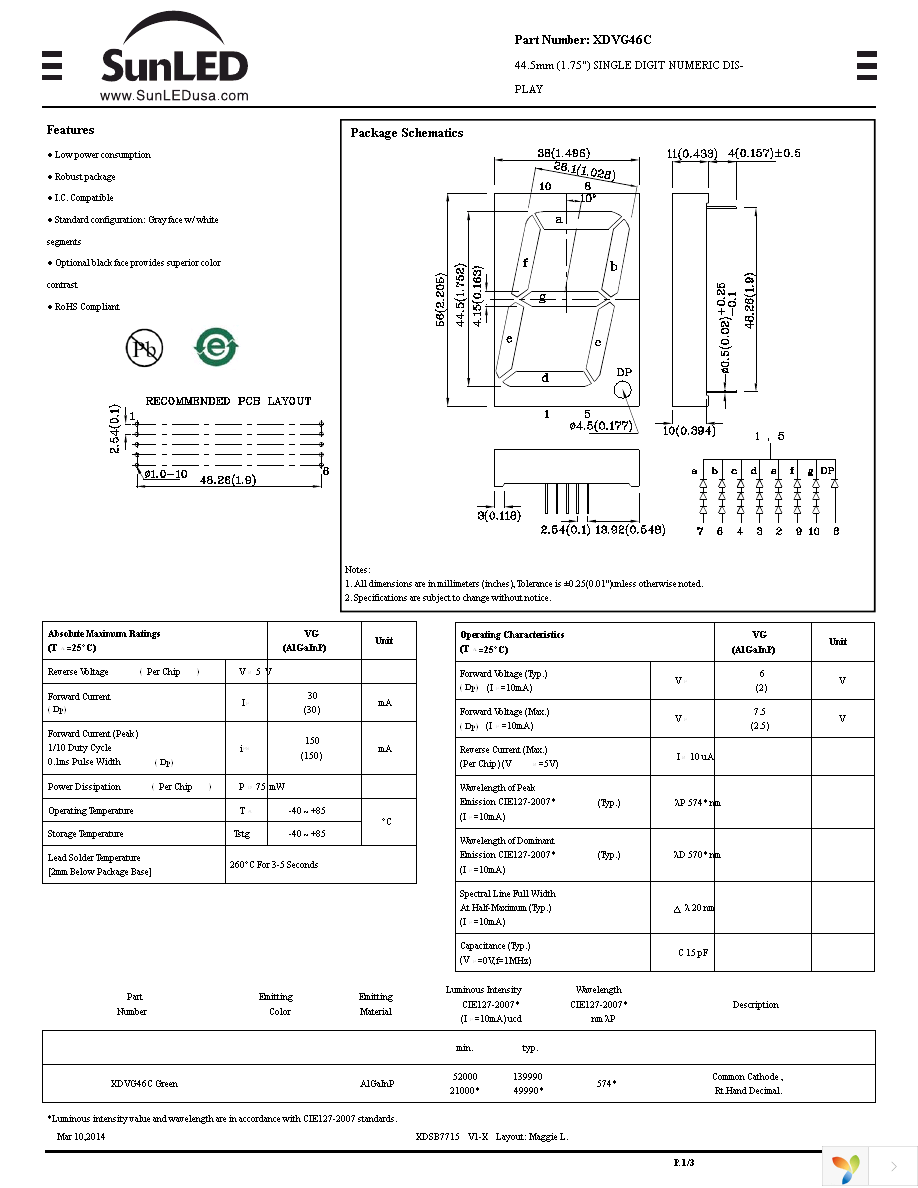 XDVG46C Page 1