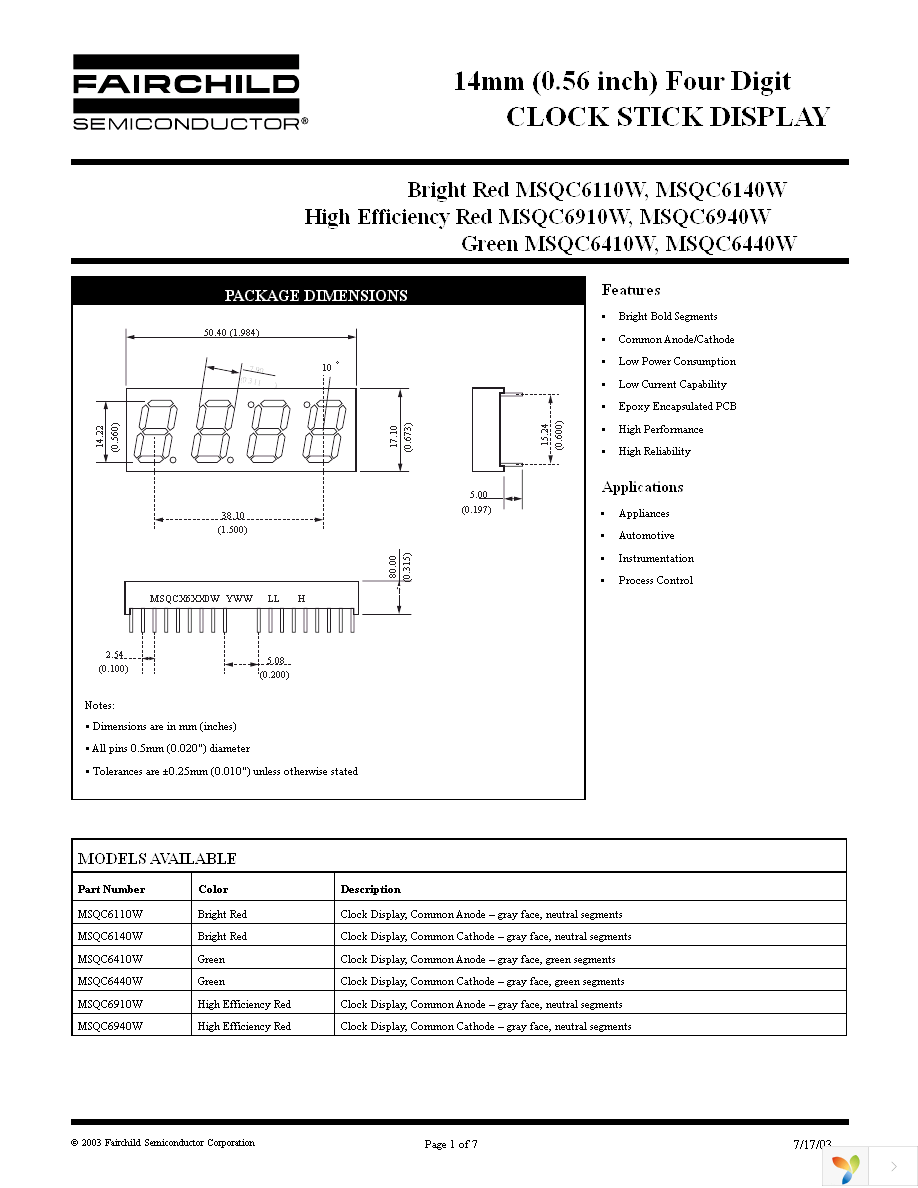 MSQC6410W Page 1