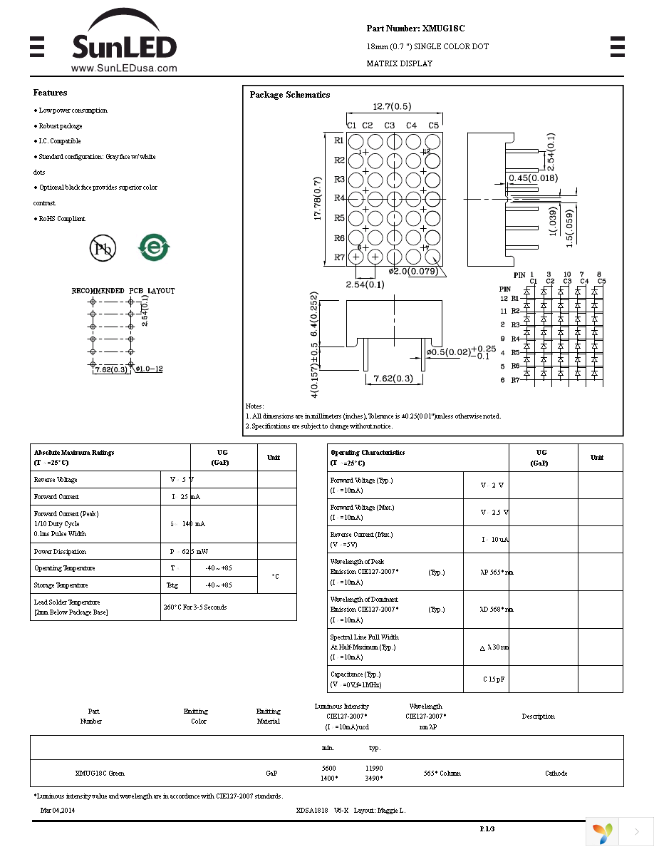 XMUG18C Page 1