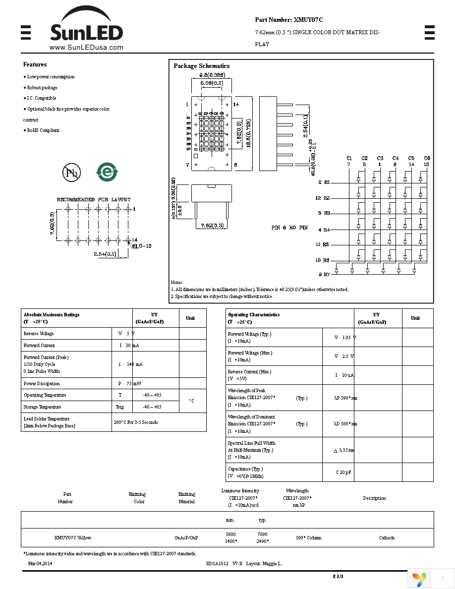 XMUY07C Page 1