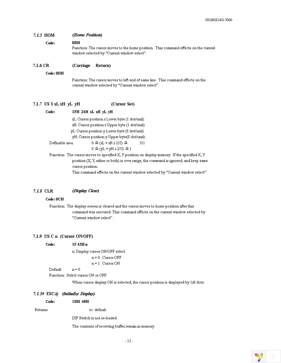 GU280X16G-7000 Page 16