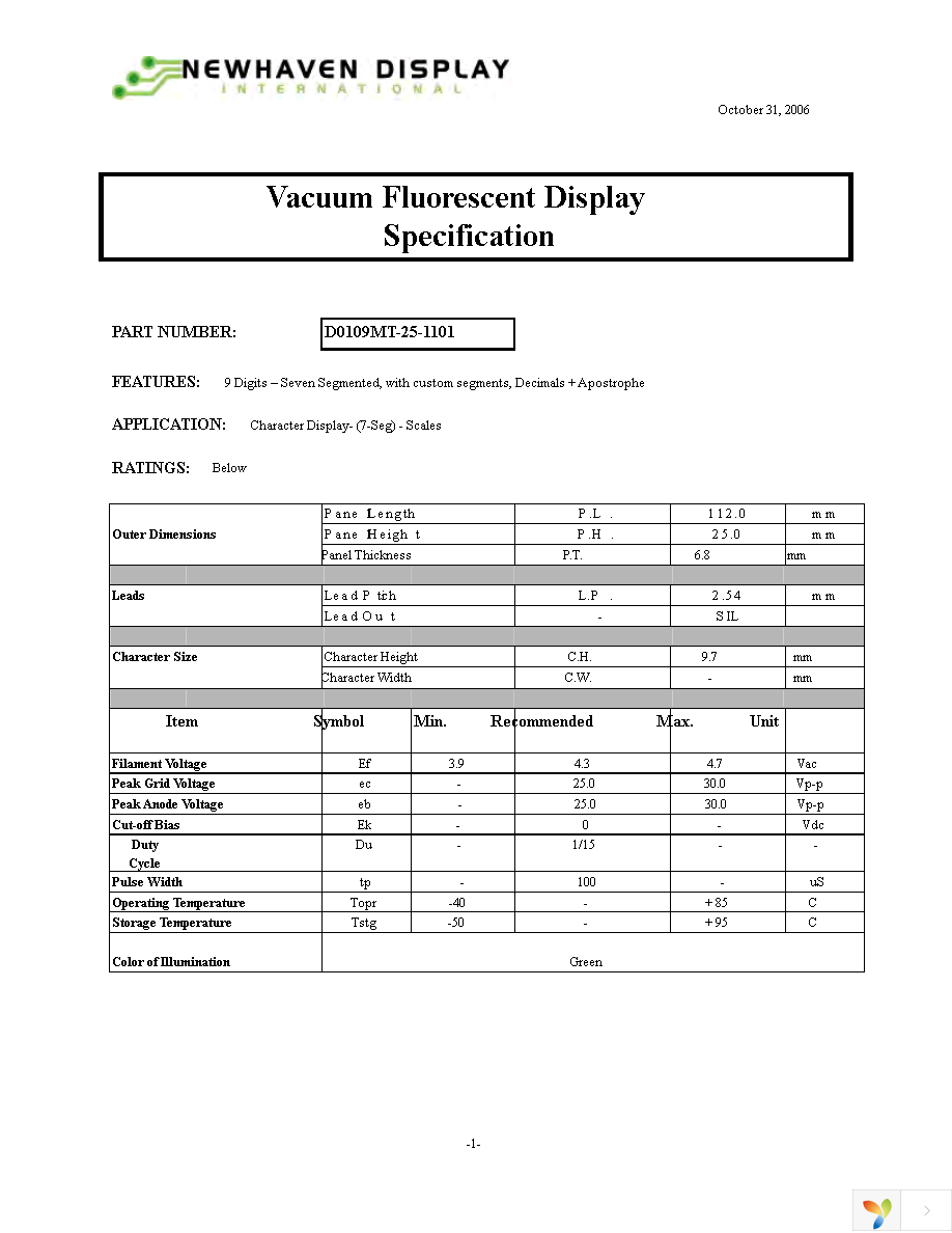 D0109MT-25-1101 Page 2