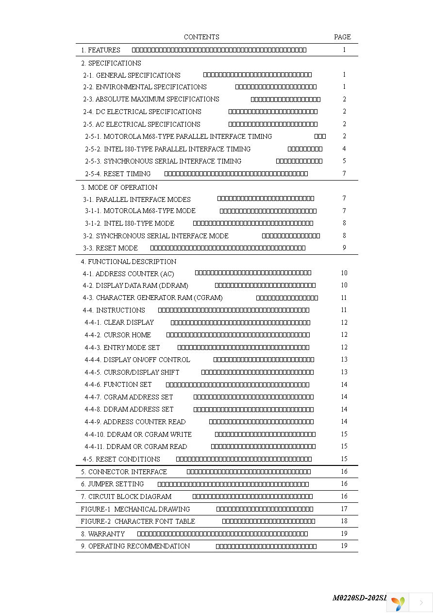 M0220SD-202SDAR1-1G Page 3