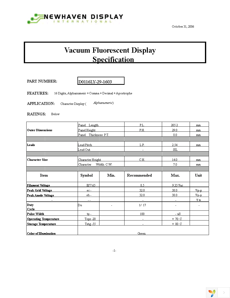 D0116LY-29-1603 Page 2