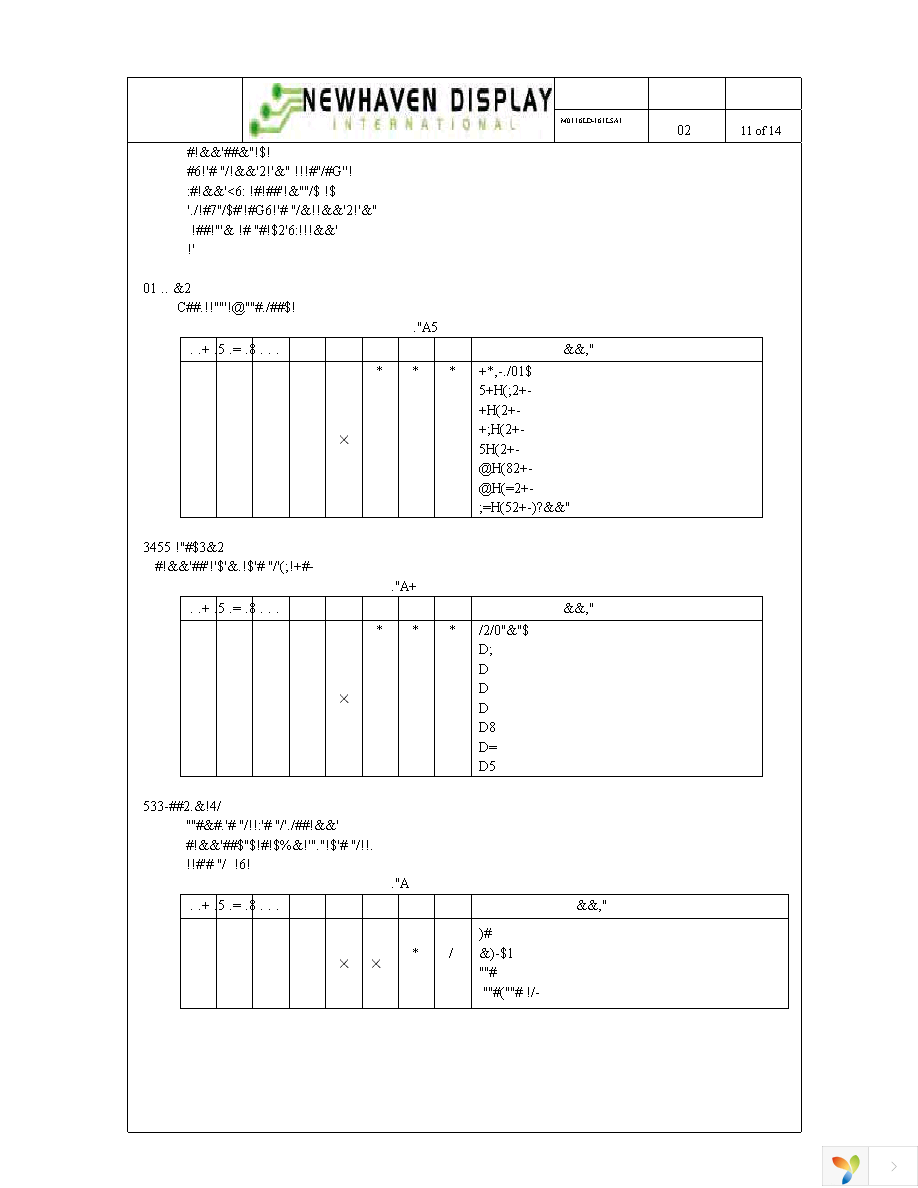 M0116LD-161LDA1 Page 11