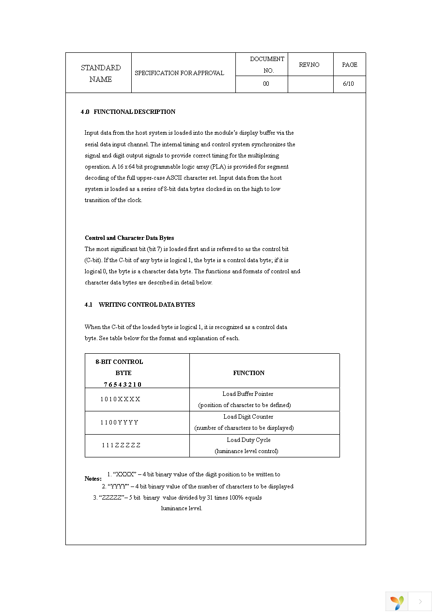 M0116SY-161MSAR1-S2C Page 6