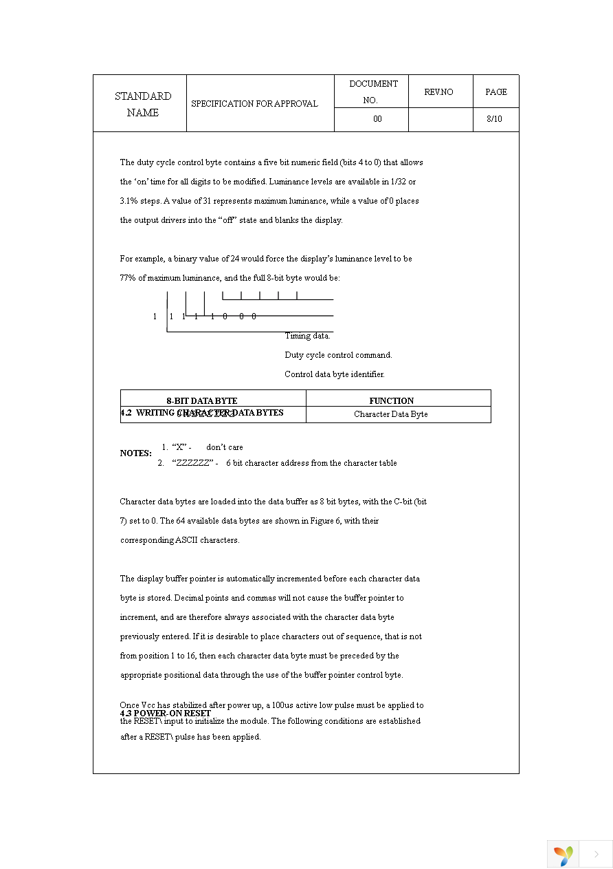 M0116SY-161MSAR1-S2C Page 8