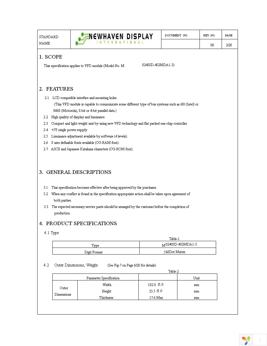 M0240SD-402MDAR1-3 Page 3