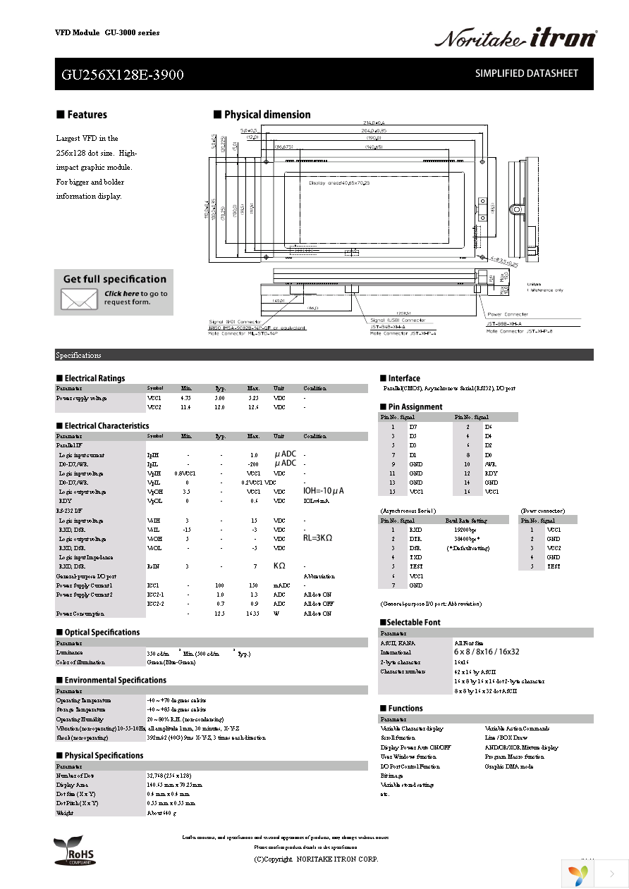 GU256X128E-3900 Page 1