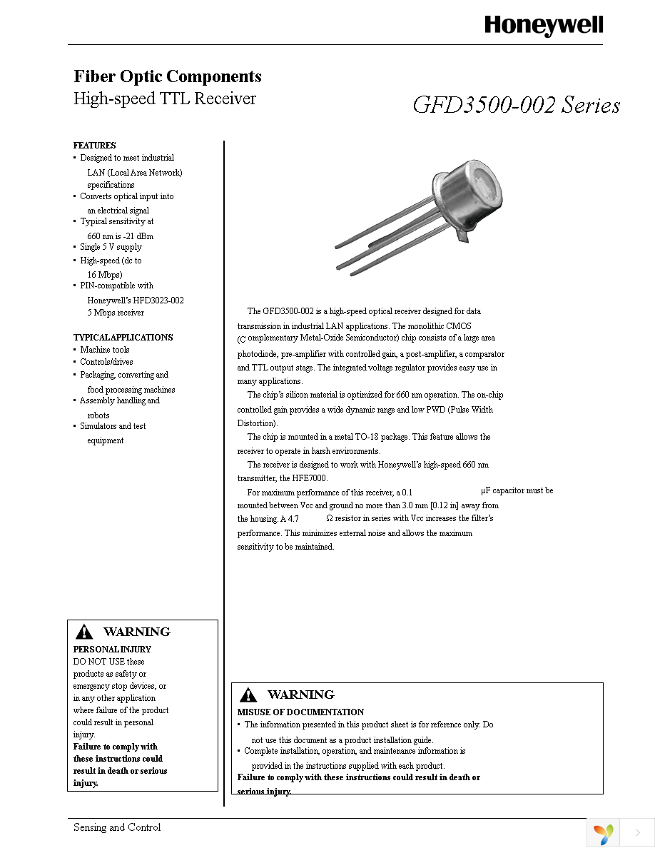 GFD3500-002-AAA Page 1