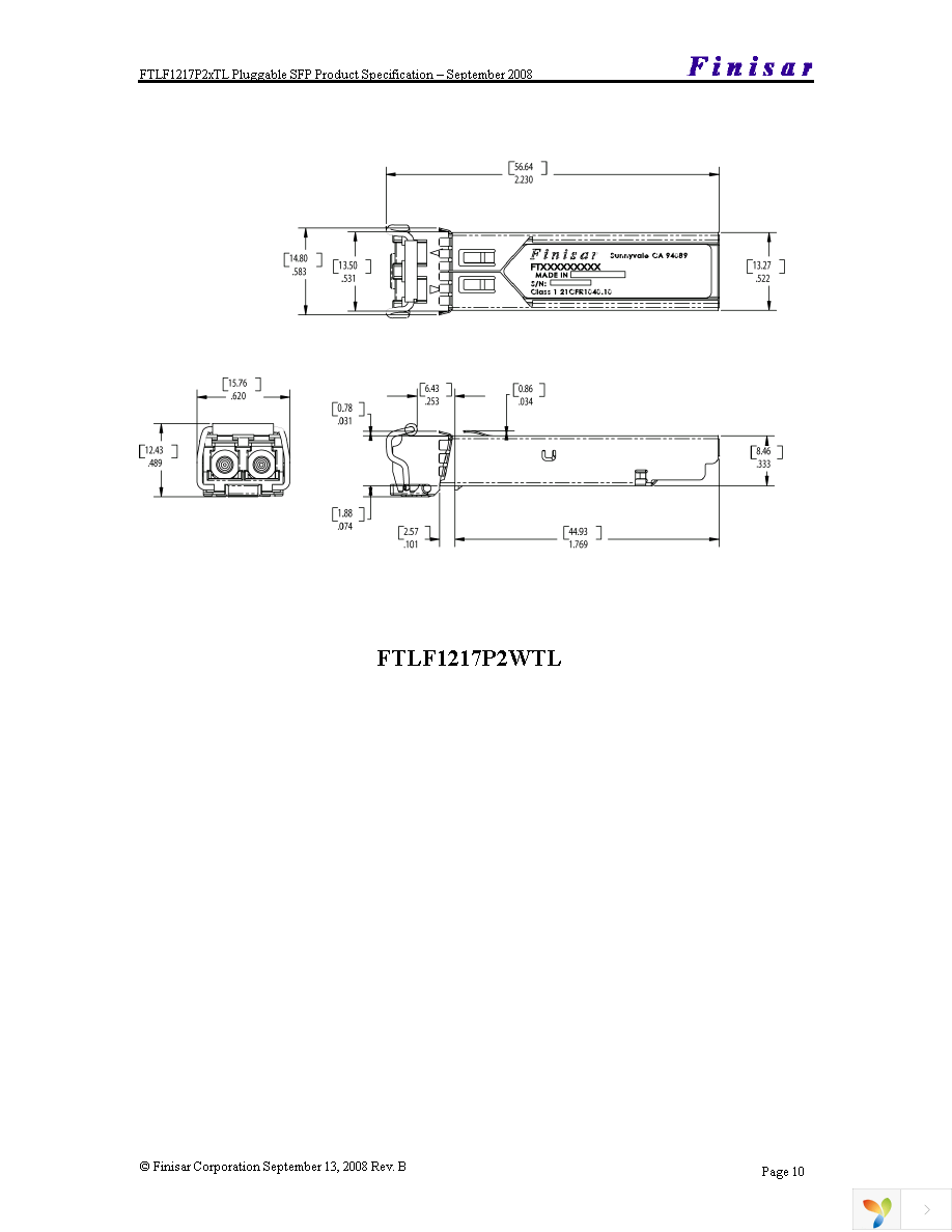 FTLF1217P2BTL Page 10