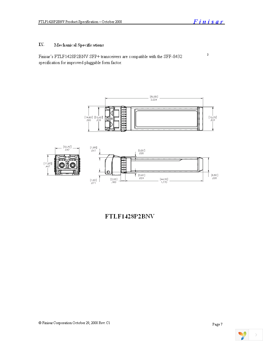 FTLF1428P2BNV Page 7