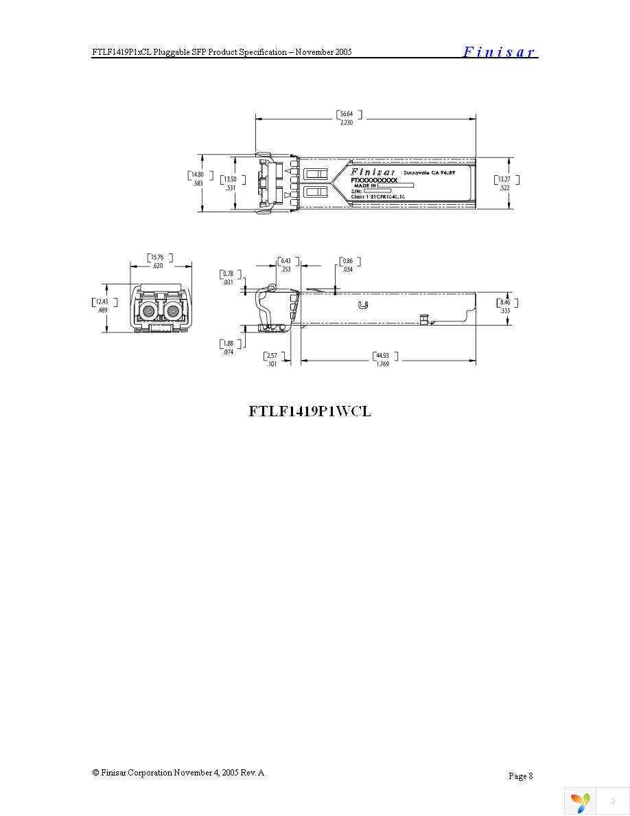 FTLF1419P1BCL Page 8