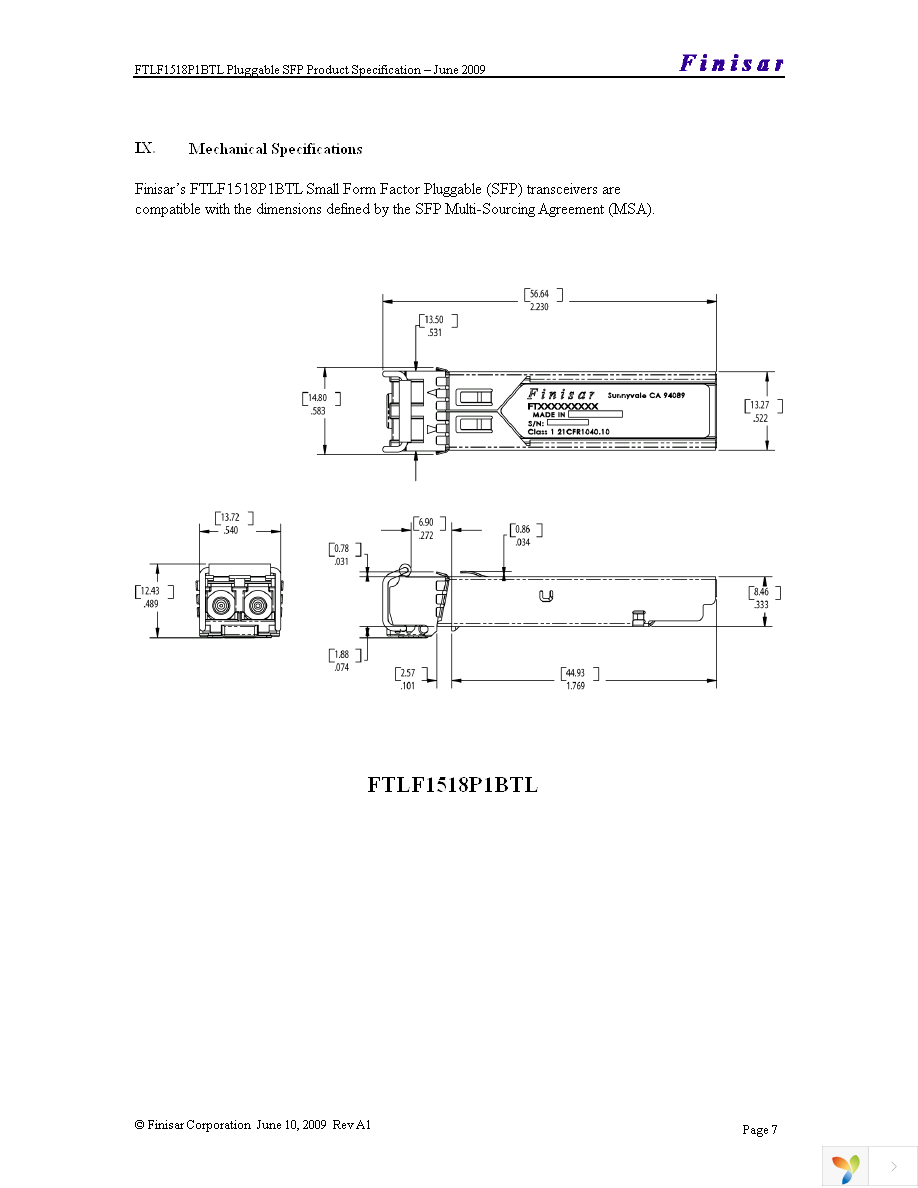 FTLF1518P1BTL Page 7