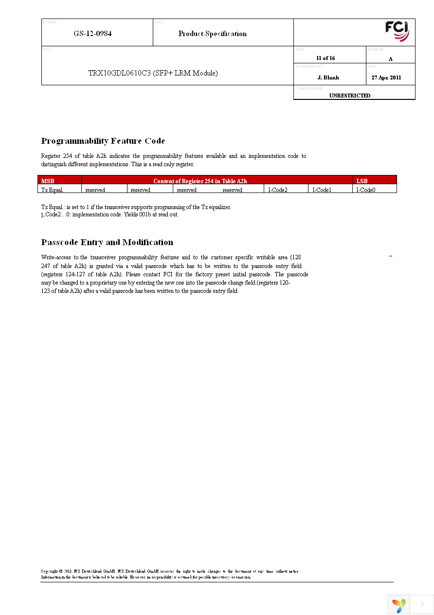 TRX10GDL0610C3 Page 11