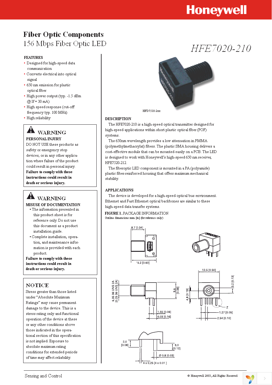 HFE7020-210 Page 1